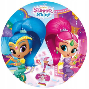 Opłatek Na Tort 20cm Shimmer I Shine Twój Napis