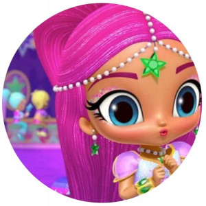 Opłatek Na Tort 20cm Shimmer I Shine Twój Napis