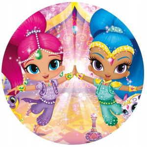 Opłatek Na Tort 20cm Shimmer I Shine Twój Napis