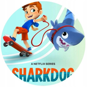 Opłatek Na Tort 20cm Sharkdog Rekin Twój Napis