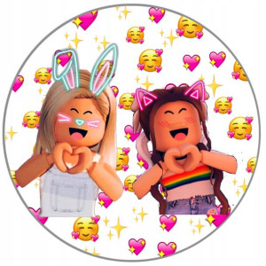 Opłatek Na Tort 20cm Roblox Dziewczyna Twój Napis