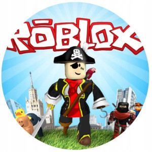 Opłatek Na Tort 20cm Roblox Gra Twój Napis Imię