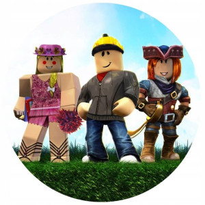 Opłatek Na Tort 20cm Roblox Gra Twój Napis Imię