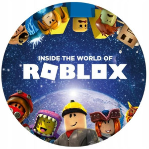 Opłatek Na Tort 20cm Roblox Gra Twój Napis Imię