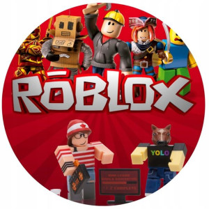 Opłatek Na Tort 20cm Roblox Gra Twój Napis Imię