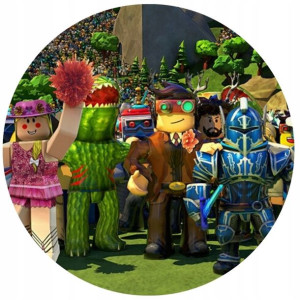 Opłatek Na Tort 20cm Roblox Gra Twój Napis Imię