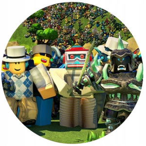 Opłatek Na Tort 20cm Roblox Gra Twój Napis Imię