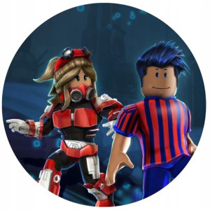 Opłatek Na Tort 20cm Roblox Gra Twój Napis Imię