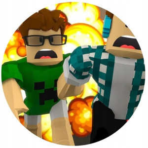 Opłatek Na Tort 20cm Roblox Gra Twój Napis Imię