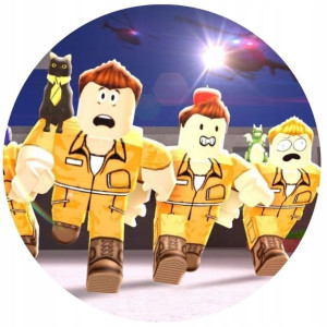 Opłatek Na Tort 20cm Roblox Gra Twój Napis Imię