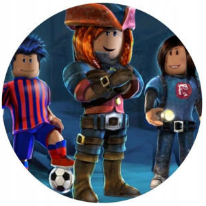 Opłatek Na Tort 20cm Roblox Gra Twój Napis Imię