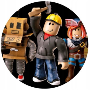 Opłatek Na Tort 20cm Roblox Gra Twój Napis Imię