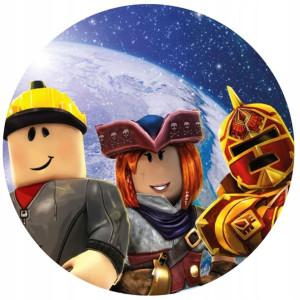 Opłatek Na Tort 20cm Roblox Gra Twój Napis Imię