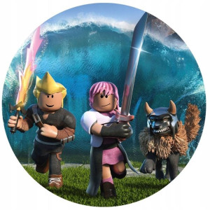 Opłatek Na Tort 20cm Roblox Gra Twój Napis Imię