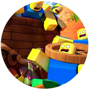 Opłatek Na Tort 20cm Roblox Gra Twój Napis Imię