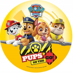 Opłatek Na Tort 20cm Psi Patrol Postacie Napis Paw