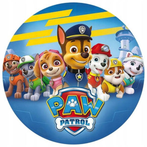 Opłatek Na Tort 20cm Psi Patrol Postacie Chase Paw