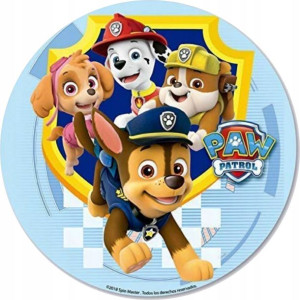 Opłatek Na Tort 20cm Psi Patrol Postacie Chase Paw