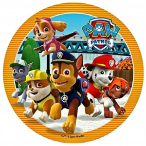 Opłatek Na Tort 20cm Psi Patrol Postacie Chase Paw