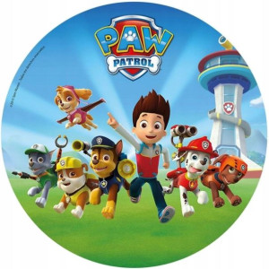 Opłatek Na Tort 20cm Psi Patrol Postacie Chase Paw