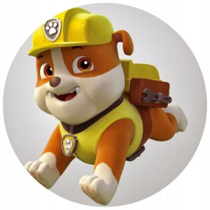 Opłatek Na Tort 20cm Psi Patrol Rubble Postacie