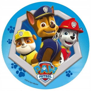 Opłatek Na Tort 20cm Psi Patrol Chase Postacie Boy