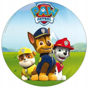 Opłatek Na Tort 20cm Psi Patrol Chase Postacie Boy
