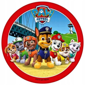 Opłatek Na Tort 20cm Psi Patrol Chase Postacie Boy
