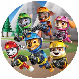 Opłatek Na Tort 20cm Psi Patrol Chase Postacie Boy