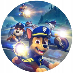 Opłatek Na Tort 20cm Psi Patrol Chase Postacie Boy