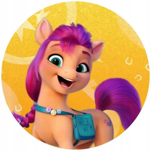 Opłatek Na Tort 20cm My Little Pony Twój Napis