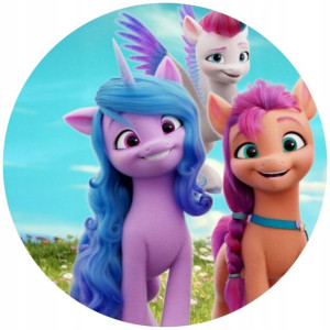 Opłatek Na Tort 20cm My Little Pony Twój Napis