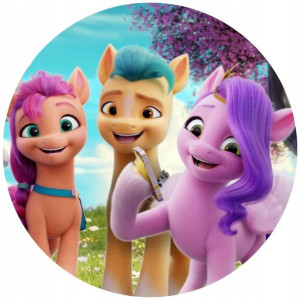 Opłatek Na Tort 20cm My Little Pony Twój Napis