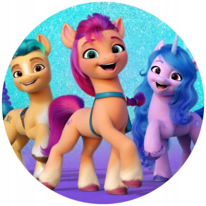 Opłatek Na Tort 20cm My Little Pony Twój Napis