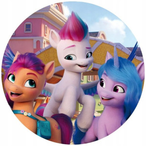 Opłatek Na Tort 20cm My Little Pony Twój Napis