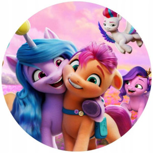 Opłatek Na Tort 20cm My Little Pony Twój Napis