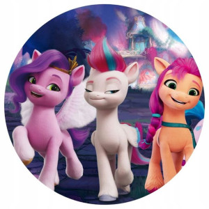 Opłatek Na Tort 20cm My Little Pony Twój Napis