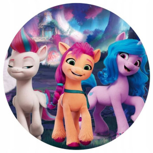 Opłatek Na Tort 20cm My Little Pony Twój Napis