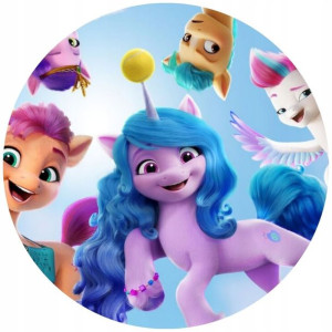 Opłatek Na Tort 20cm My Little Pony Twój Napis