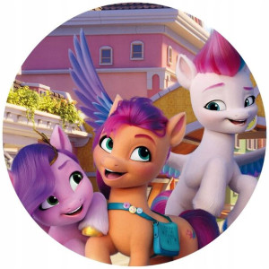Opłatek Na Tort 20cm My Little Pony Twój Napis