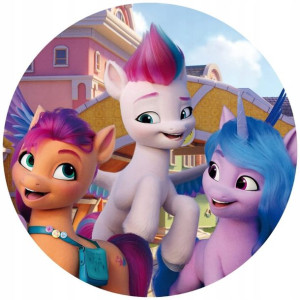 Opłatek Na Tort 20cm My Little Pony Twój Napis