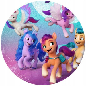 Opłatek Na Tort 20cm My Little Pony Twój Napis