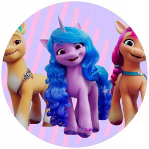 Opłatek Na Tort 20cm My Little Pony Twój Napis