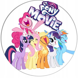 Opłatek Na Tort 20cm My Little Pony Twój Napis