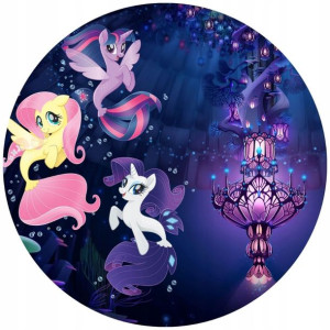 Opłatek Na Tort 20cm My Little Pony Twój Napis