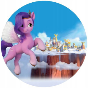 Opłatek Na Tort 20cm My Little Pony Twój Napis