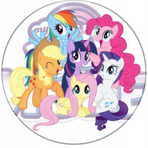 Opłatek Na Tort 20cm My Little Pony Twój Napis