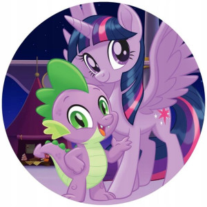 Opłatek Na Tort 20cm My Little Pony Twój Napis