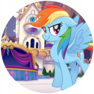 Opłatek Na Tort 20cm My Little Pony Twój Napis