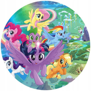 Opłatek Na Tort 20cm My Little Pony Twój Napis